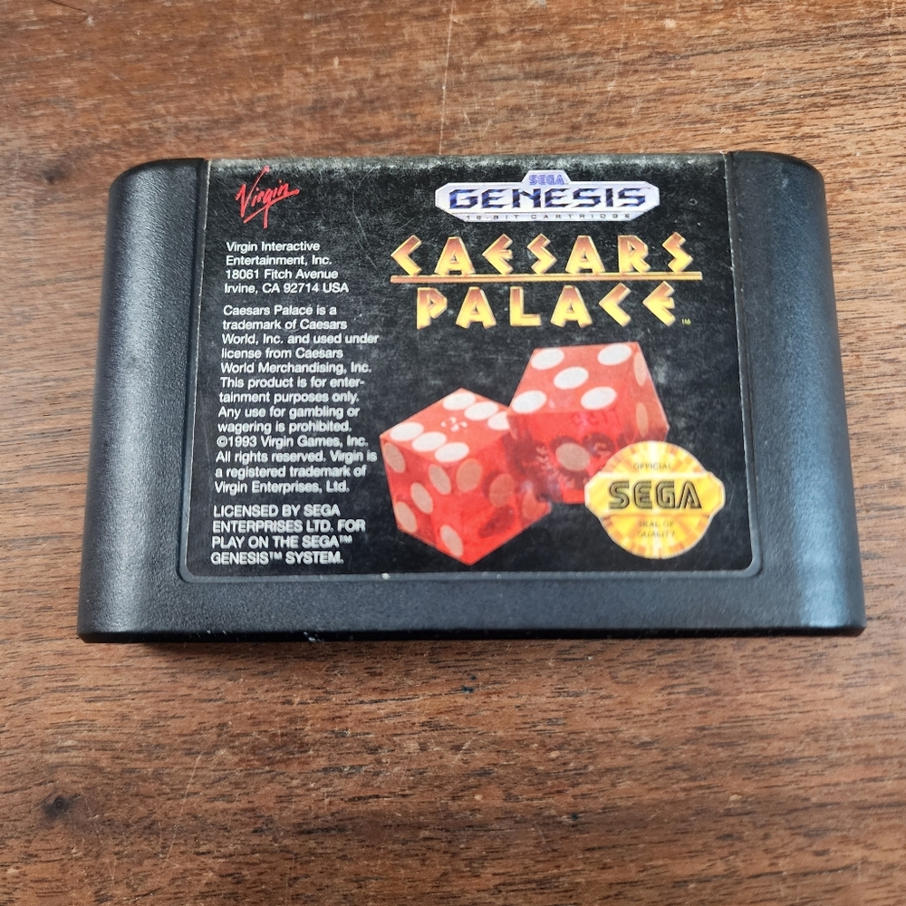 Sega Genesis Caesars palace Game